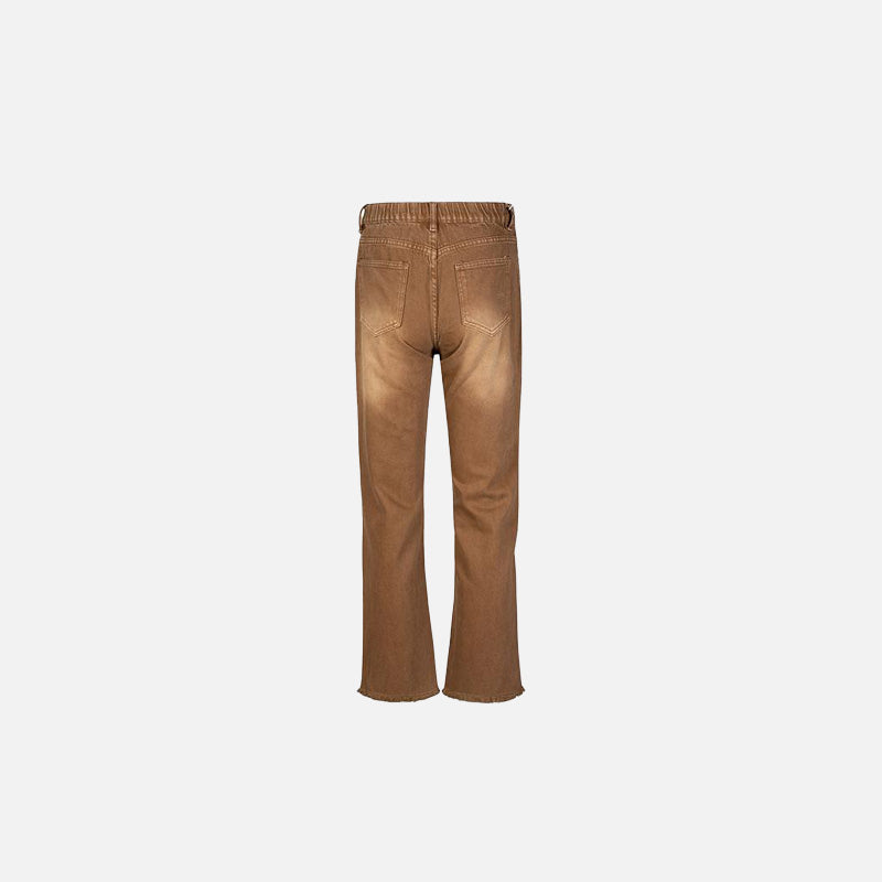 Vintage Brown Straight-Leg Jeans